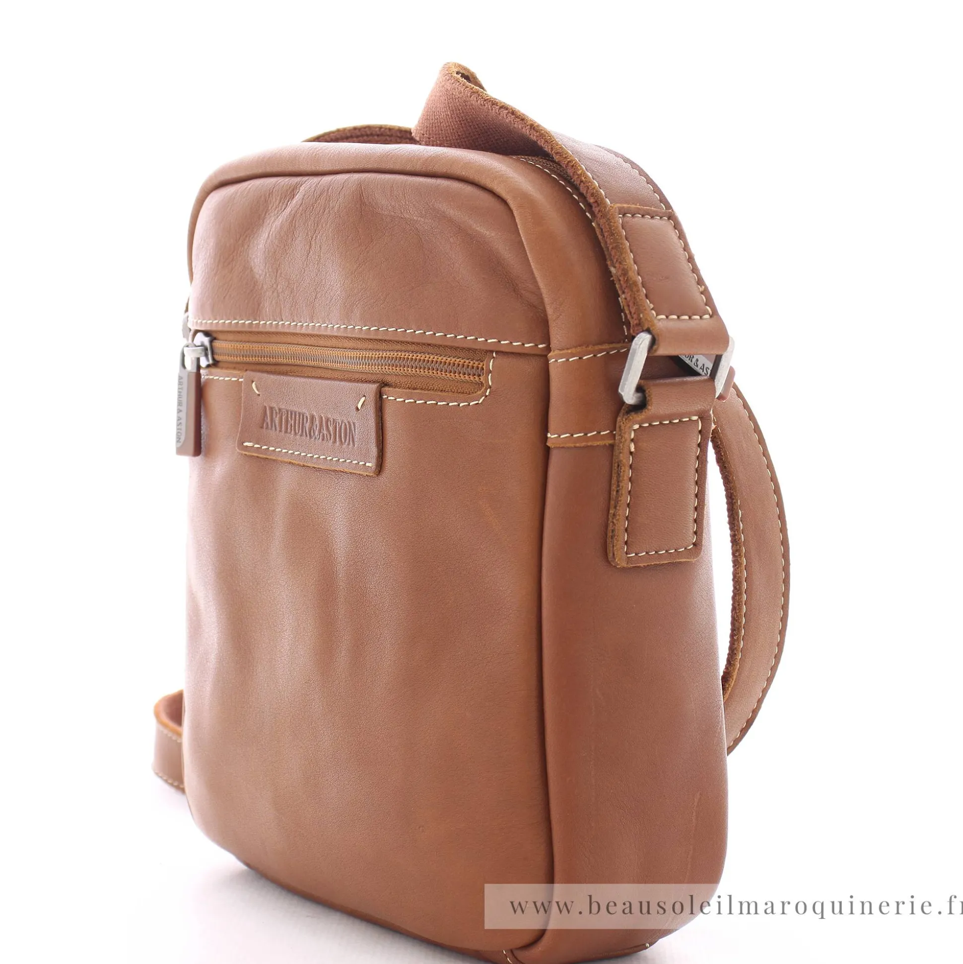 Arthur Aston Sac porte travers en cuir Johany*Homme Sacoches Homme