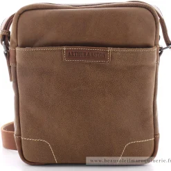 Arthur Aston Sac porte travers Marco en cuir*Homme Petites Sacoches Homme