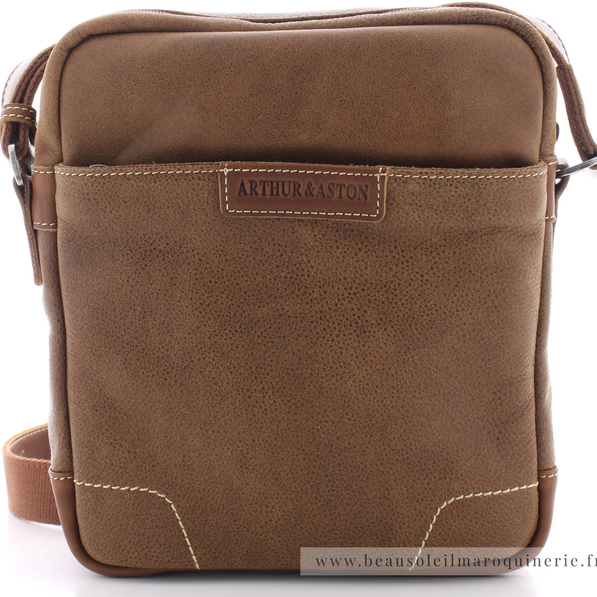 Arthur Aston Sac porte travers Marco en cuir*Homme Petites Sacoches Homme