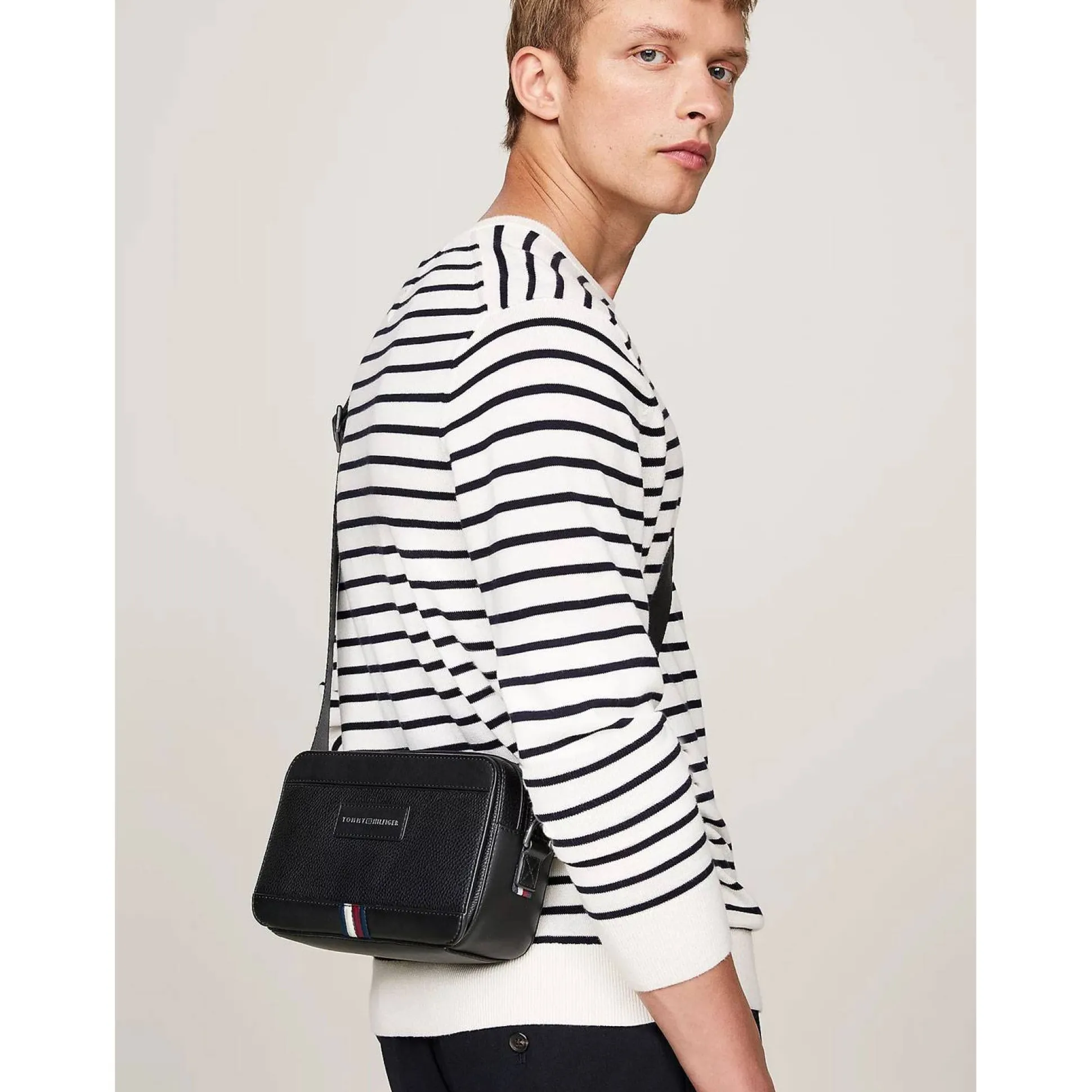 Tommy Hilfiger Sac reporter effet graine TH Business*Homme Sacs Besace