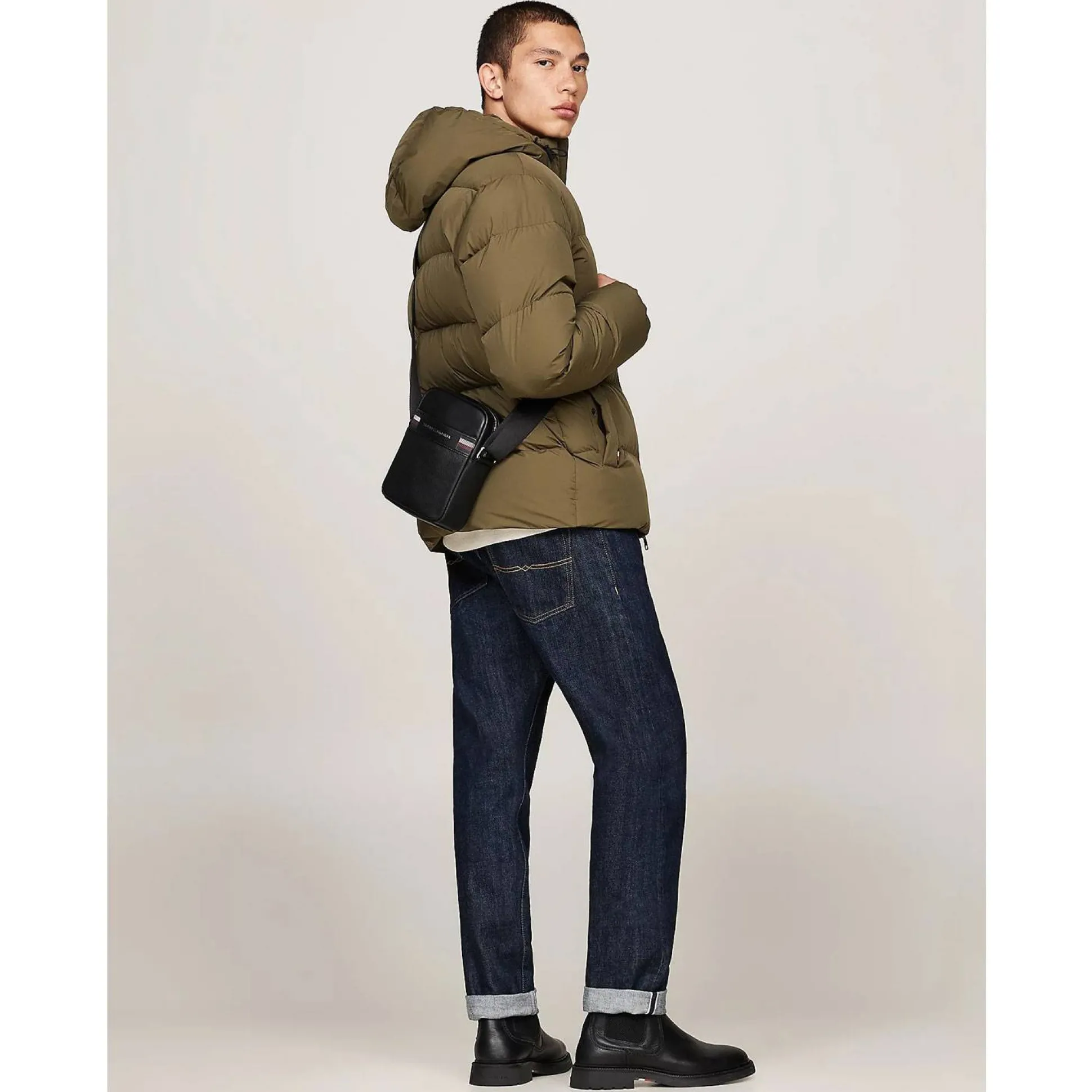Tommy Hilfiger Sac reporter multitextures Corporate*Homme Sacs Besace|Sacoches Homme