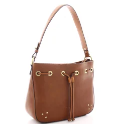 Francinel Sac seau Enola cuir a oeillets et clous*Femme Sacs Porté Épaule