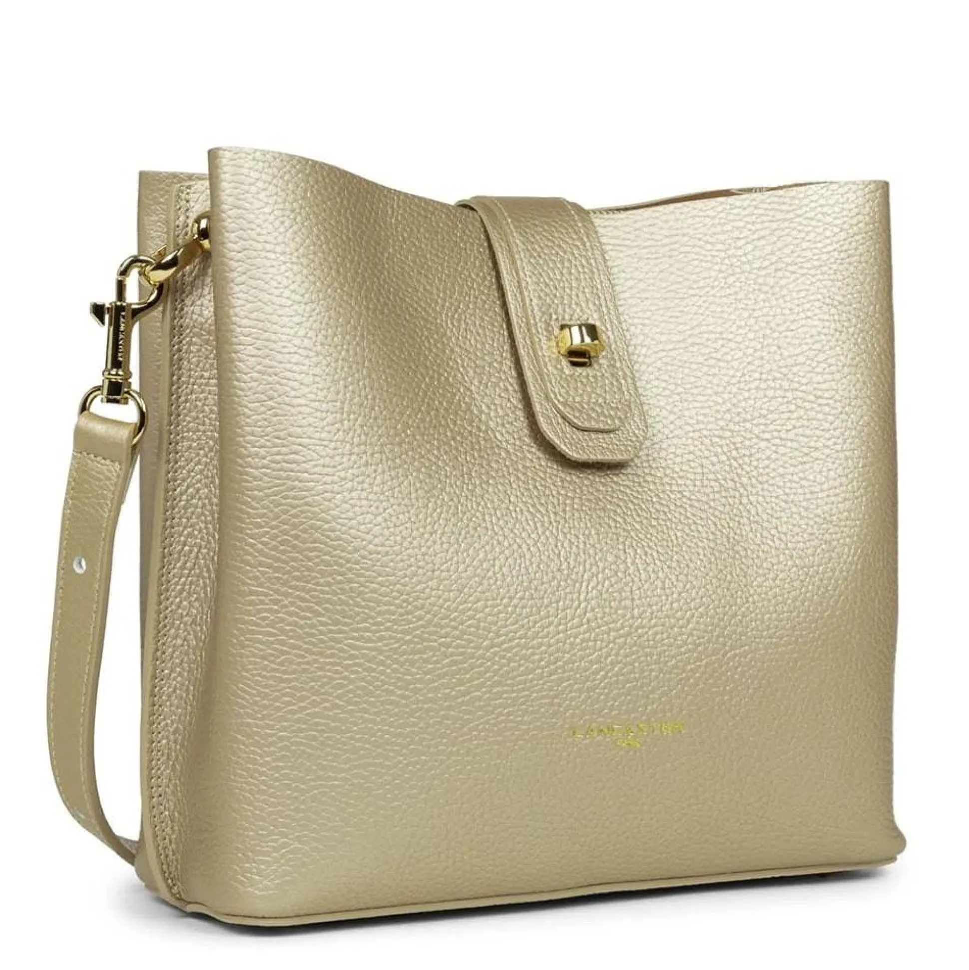 Lancaster Sac seau Foulonne Double - Fabrique en France*Femme Sacs Porté Épaule
