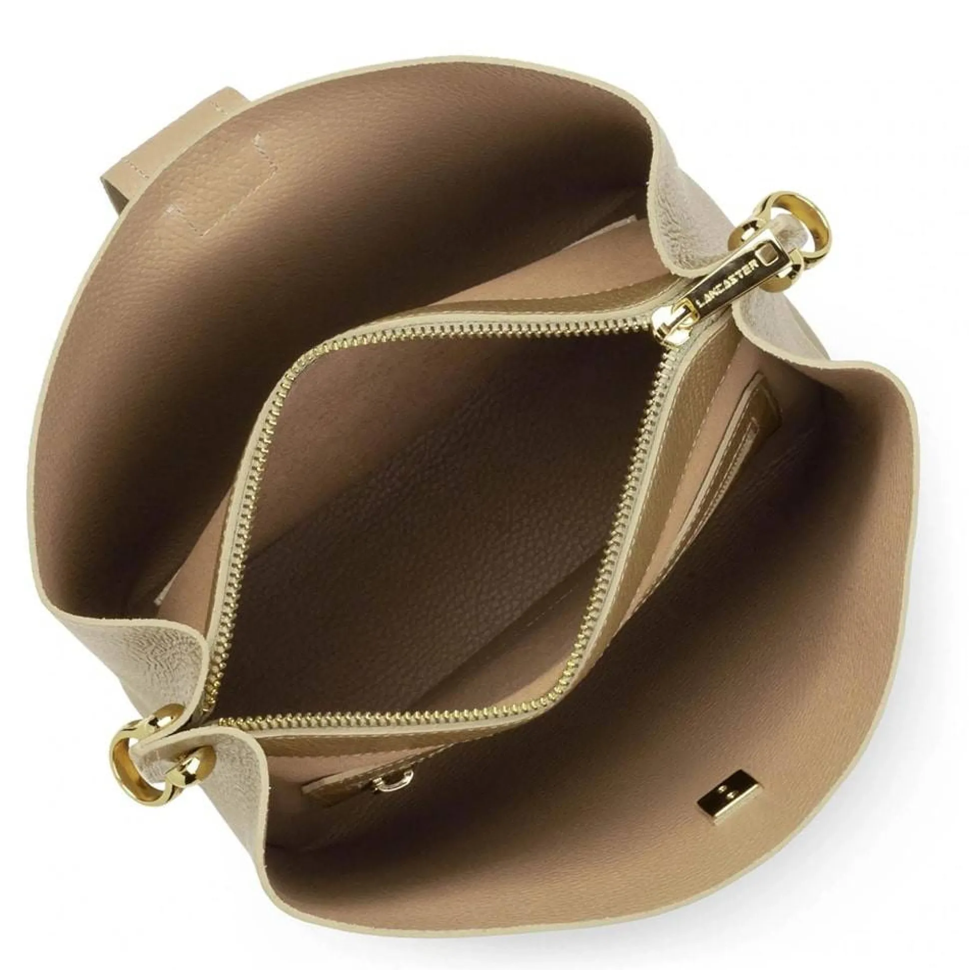 Lancaster Sac seau Foulonne Double - Fabrique en France*Femme Sacs Porté Épaule