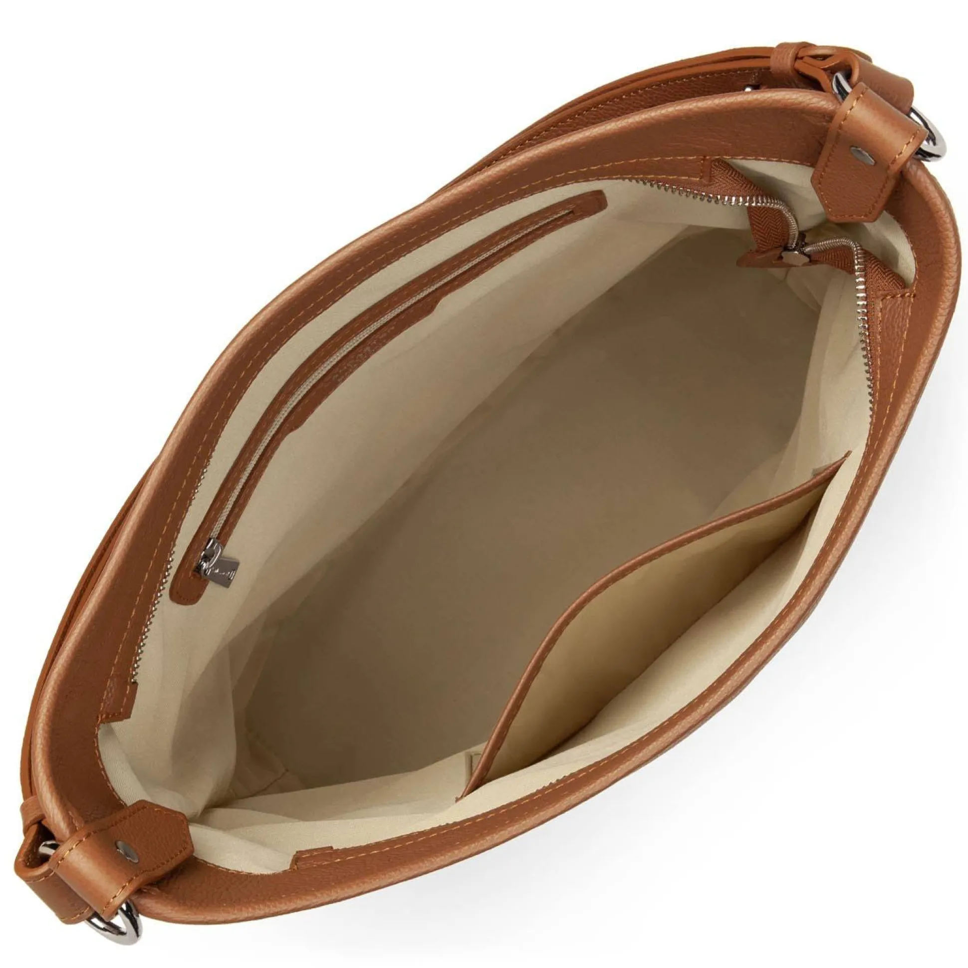 Lancaster Sac seau zippe Firenze cuir graine*Femme Sacs Bandoulière
