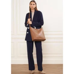 Lancaster Sac seau zippe Firenze cuir graine*Femme Sacs Bandoulière