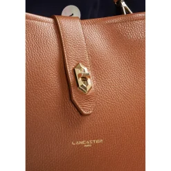 Lancaster Sac seau zippe Top Double en cuir*Femme Sacs Bandoulière