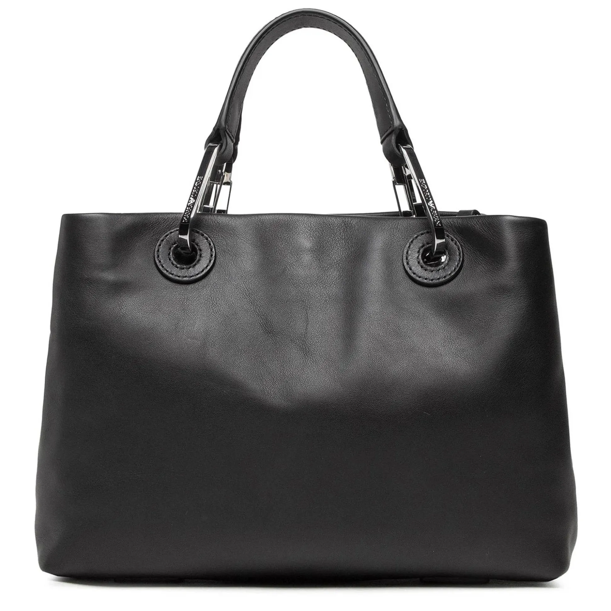 Emporio Armani Sac shopping double porte logo plaque*Femme Sacs À Main