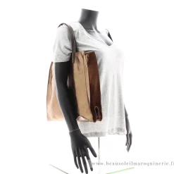 Mia & Joy Sac shopping Edelyne irise avec pochette*Femme Sacs Cabas