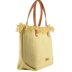 Mia & Joy Sac shopping porte main Elsy en toile*Femme Sacs À Main|Sacs Cabas
