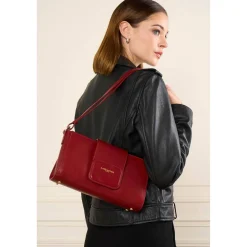 Lancaster Sac trotteur a rabat aimante Paris PAD*Femme Sacs Porté Épaule