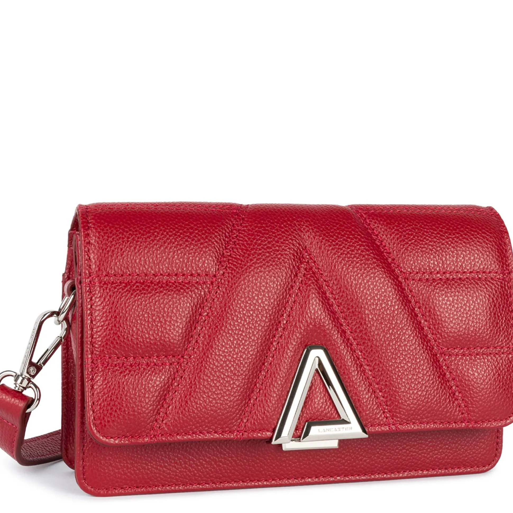 Lancaster Sac trotteur a rabat en cuir graine L'Alpha*Femme Sacs Bandoulière