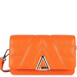 Lancaster Sac trotteur a rabat en cuir graine L'Alpha*Femme Sacs Bandoulière
