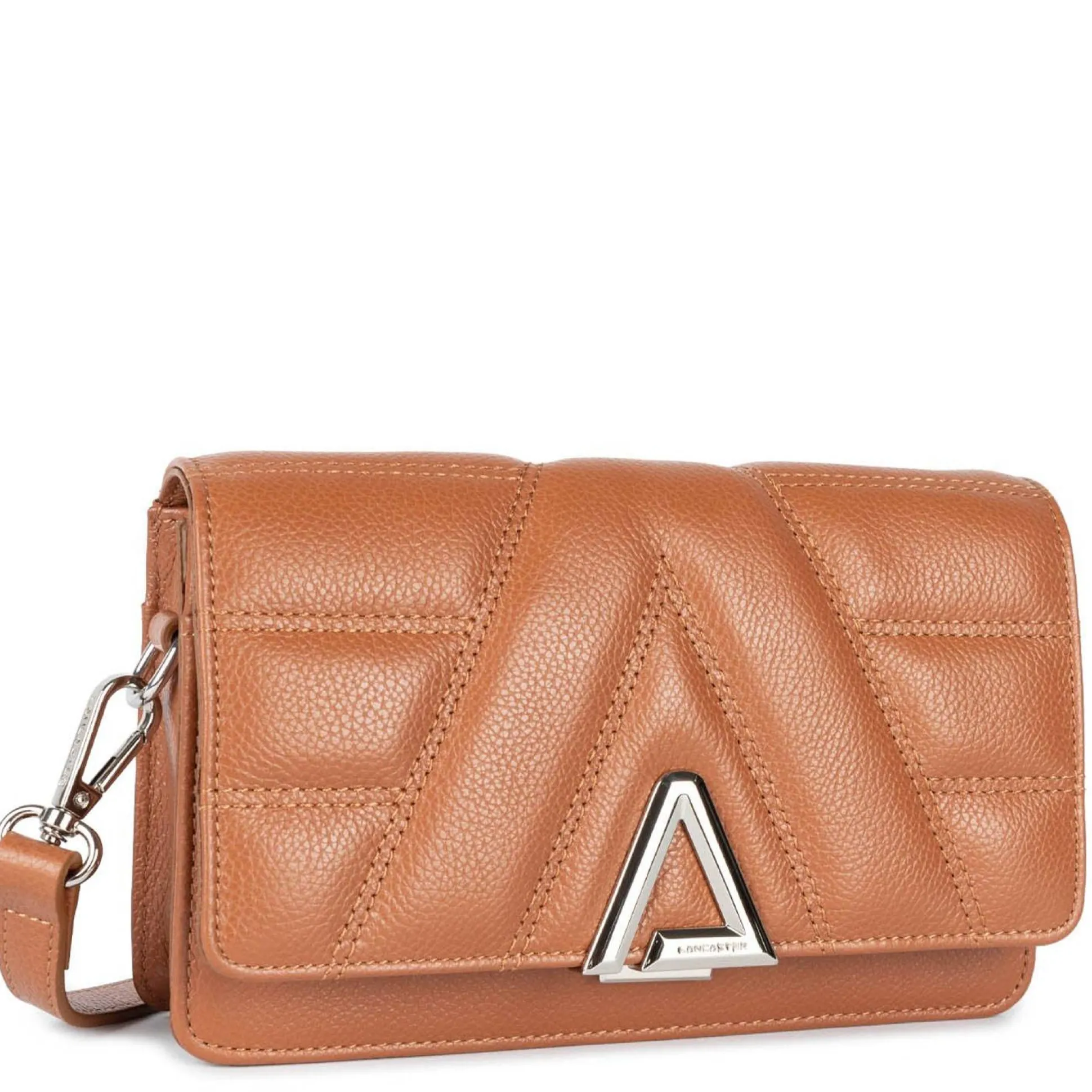 Lancaster Sac trotteur a rabat en cuir graine L'Alpha*Femme Sacs Bandoulière