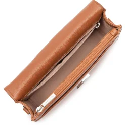 Lancaster Sac trotteur a rabat en cuir graine L'Alpha*Femme Sacs Bandoulière