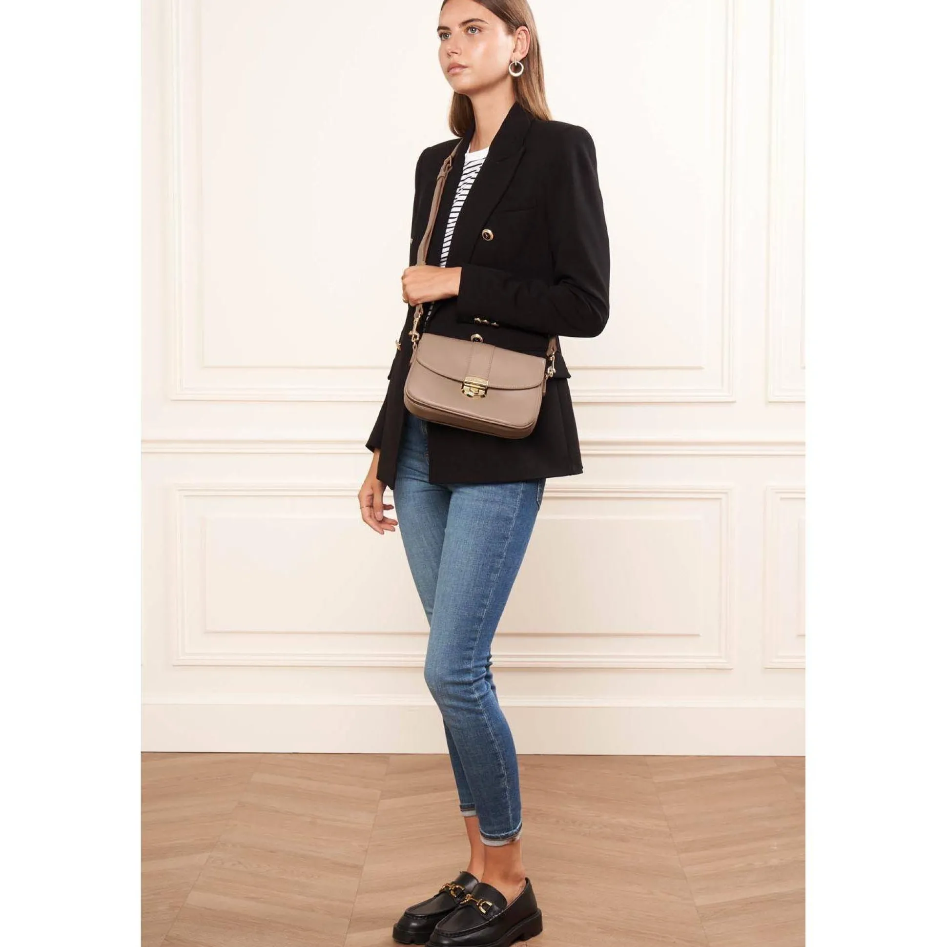 Lancaster Sac trotteur a rabat fermoir Donna Fia*Femme Sacs Porté Épaule|Sacs Bandoulière