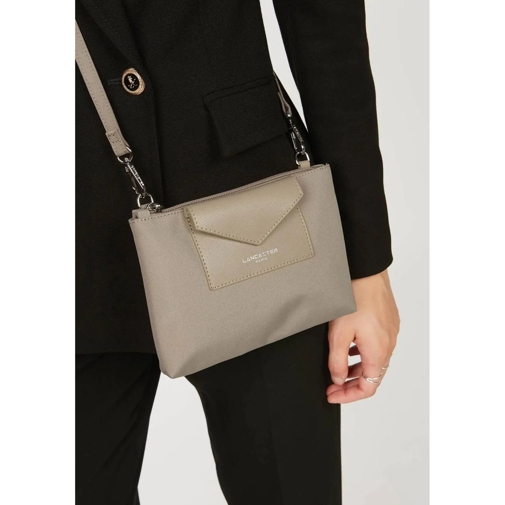 Lancaster Sac trotteur zippe Smart KBA*Femme Sacs Bandoulière