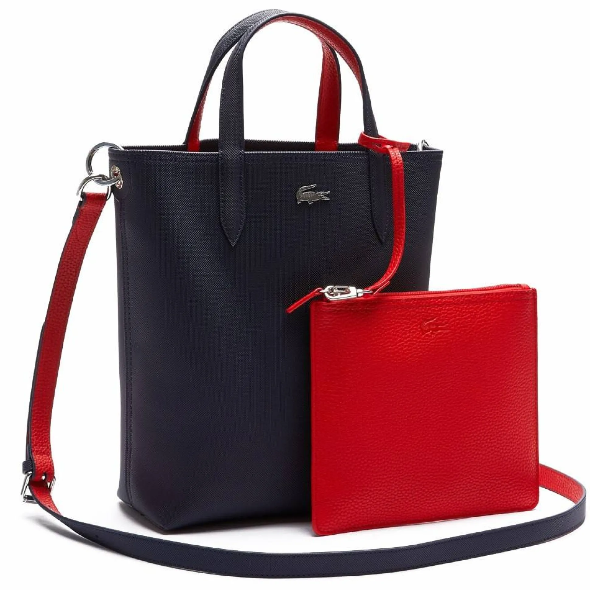 Lacoste Sac vertical reversible Anna avec pochette*Femme Sacs Cabas