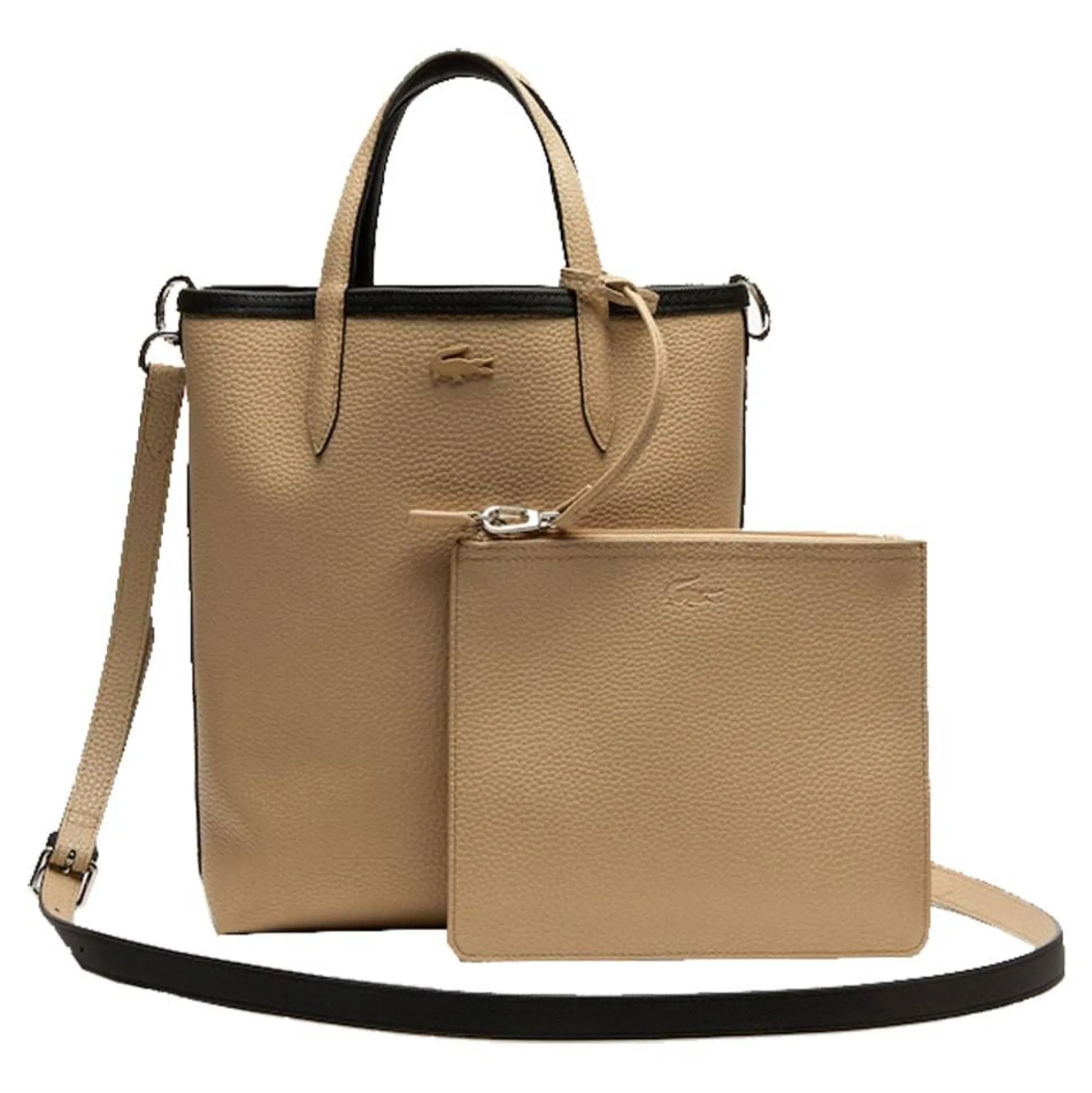 Lacoste Sac vertical reversible Anna avec pochette*Femme Sacs Cabas