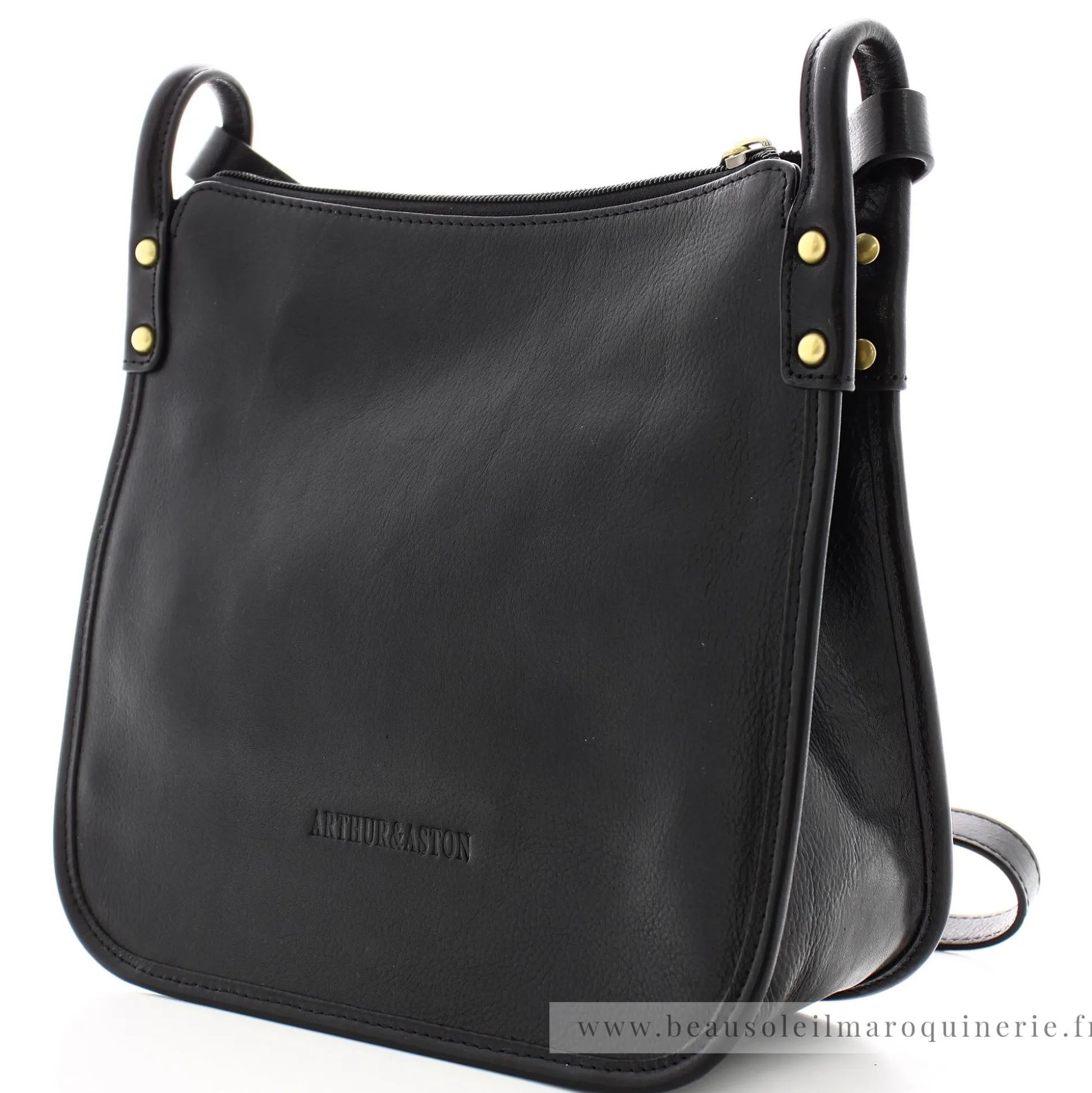 Arthur Aston Sac zippe Edith porte travers en cuir*Femme Sacs Bandoulière