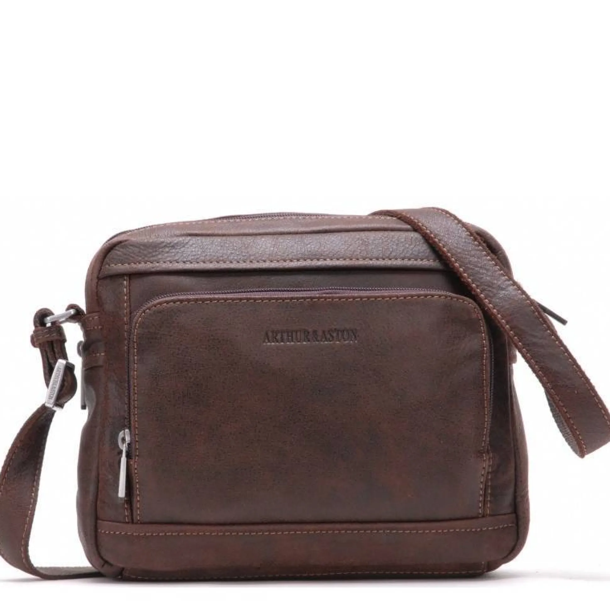 Arthur Aston Sacoche Cristiano cuir destroy*Homme Sacs Besace