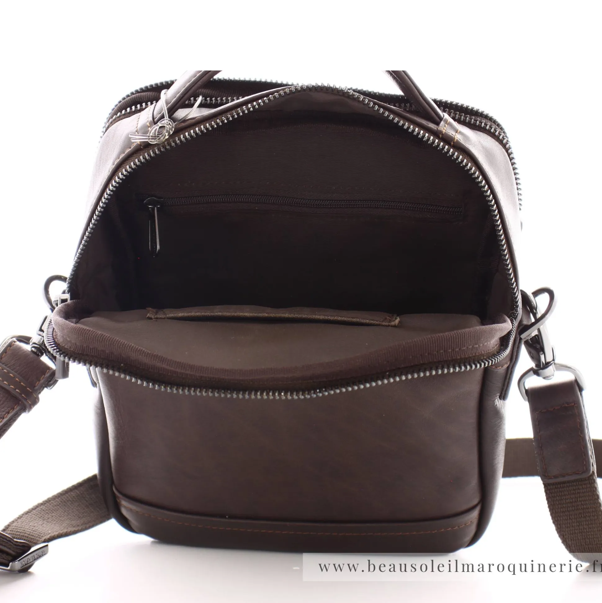 Arthur Aston Sacoche en cuir 2 compartiments Jasper*Homme Sacoches Homme