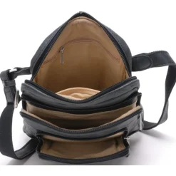 Arthur Aston Sacoche en cuir destroy Cristiano 2 compartiments*Homme Petites Sacoches Homme