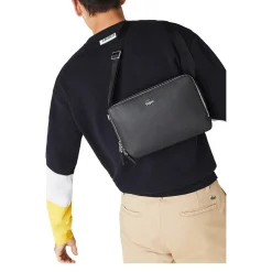 Lacoste Sacoche homme Chantaco en cuir pique*Homme Sacoches Homme