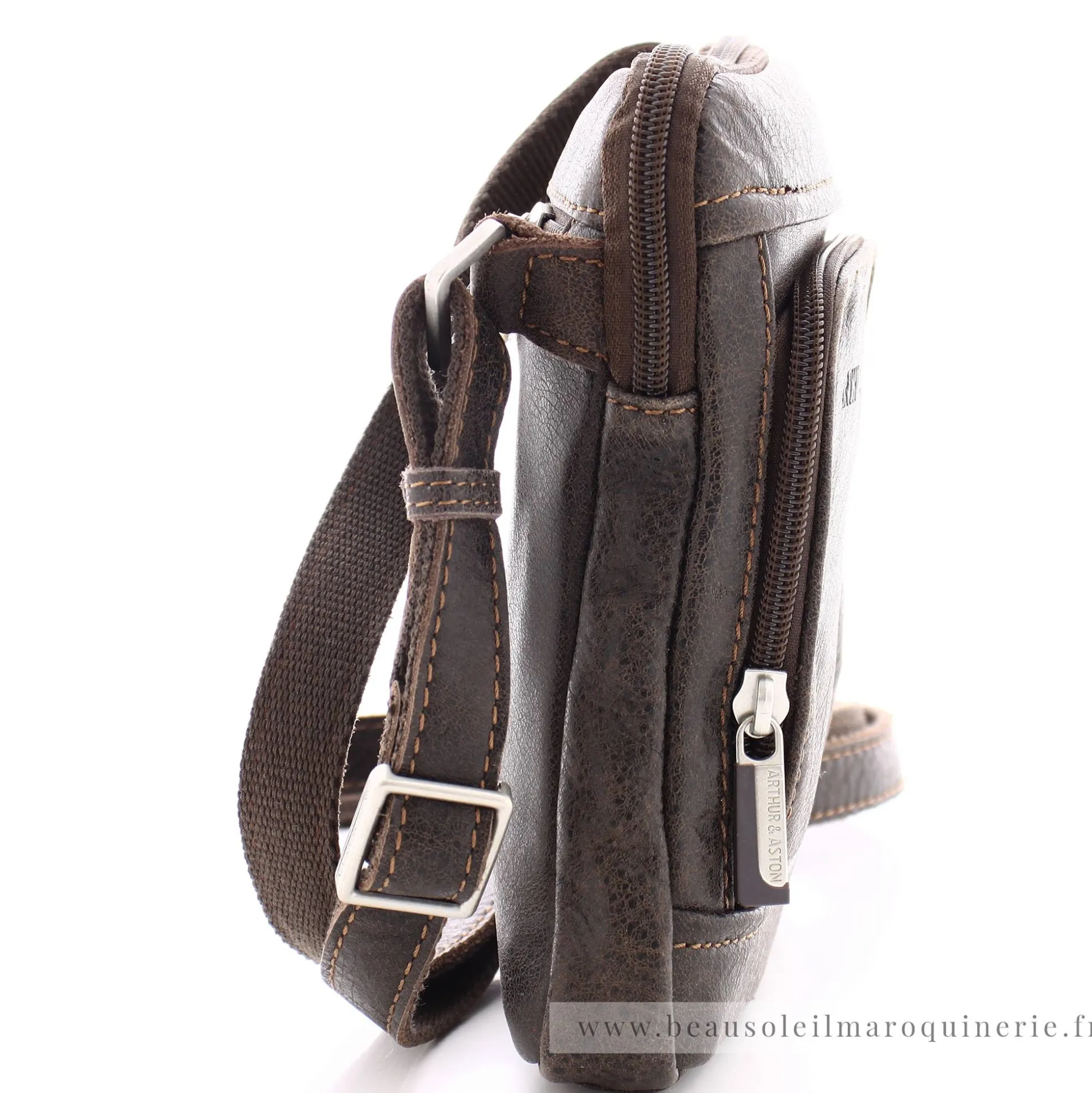 Arthur Aston Sacoche pochette homme en cuir Destroy*Homme Petites Sacoches Homme