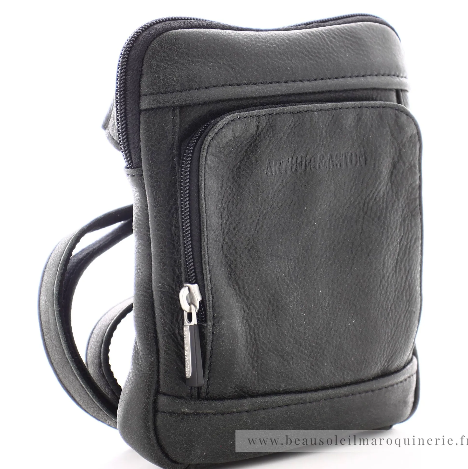 Arthur Aston Sacoche pochette homme en cuir Destroy*Homme Petites Sacoches Homme