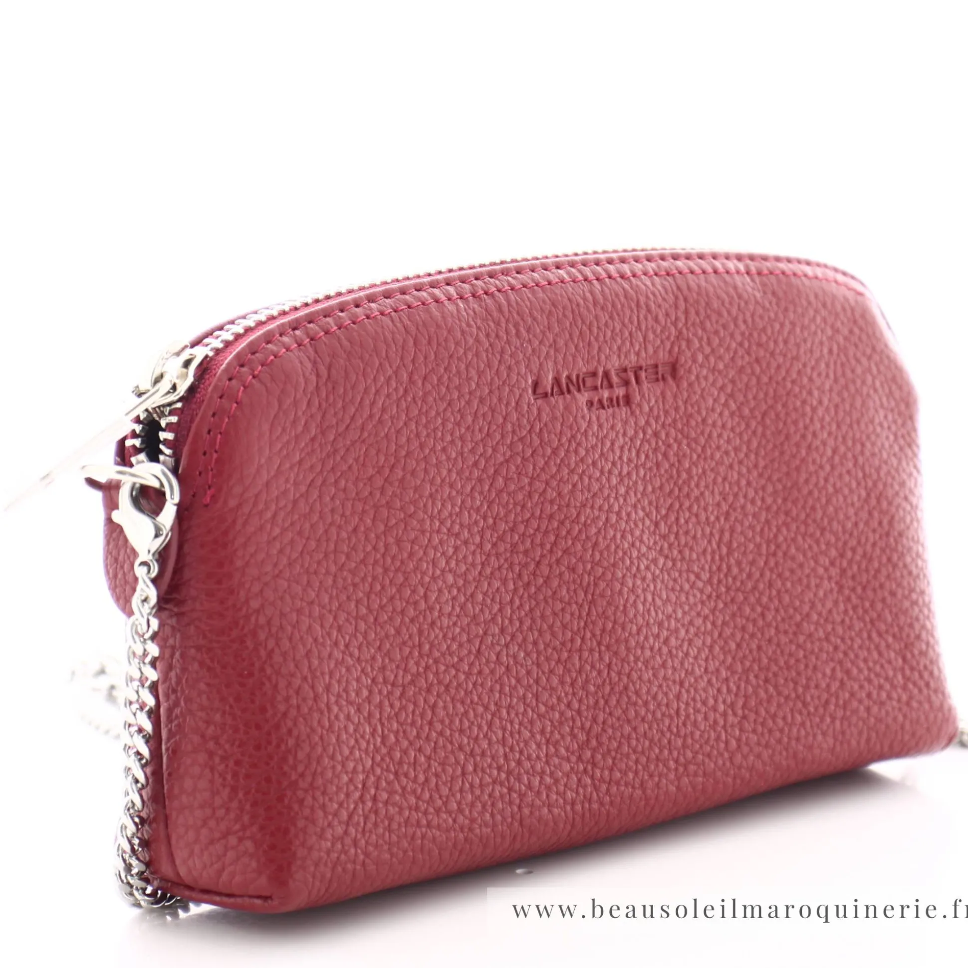 Lancaster Trousse femme en cuir Foulonne PM avec bandouliere*Femme Porte-Monnaie Femme